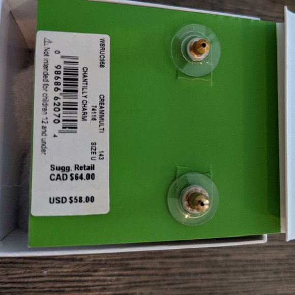 Kate Spade Earrings Chantilly Charm - Picture 2 of 2